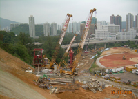 香港第56A区道路工程钻孔桩工程